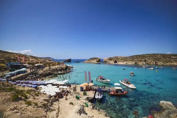 Comino Malta Jul 2022 Images Famous Blue Lagoon Malta — 图库照片