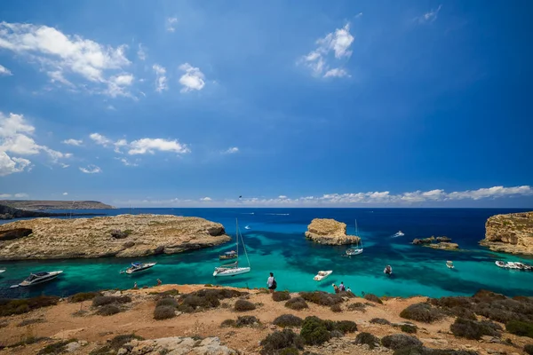 Comino Malta Jul 2022 Images Famous Blue Lagoon Malta — ストック写真