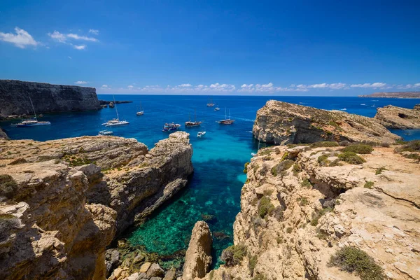 Comino Malta Jul 2022 Images Famous Blue Lagoon Malta — 图库照片