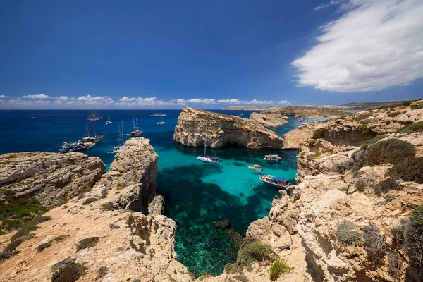 Comino Malta Jul 2022 Images Famous Blue Lagoon Malta — 图库照片