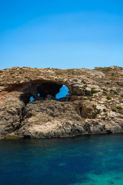 Comino Malta Jul 2022 Images Famous Blue Lagoon Malta — Foto de Stock