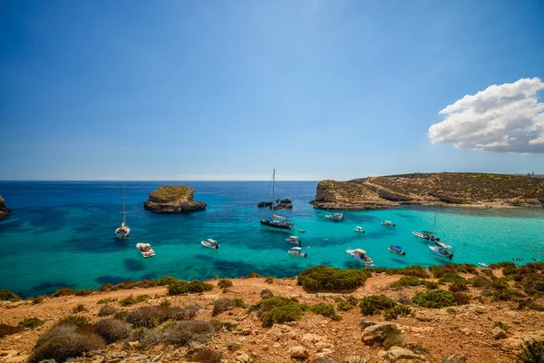 Comino Malta Jul 2022 Images Famous Blue Lagoon Malta — 图库照片