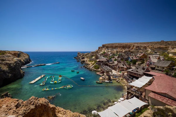 Popeye Village Malta July 2022 Images Popeye Village Popeye Village — Zdjęcie stockowe