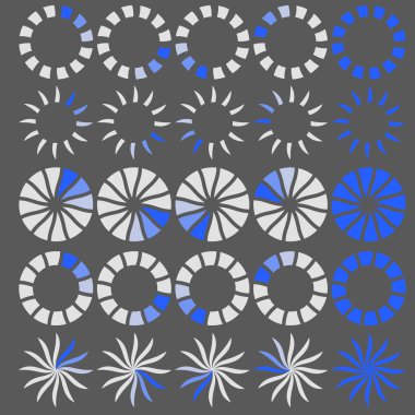 Preloaders vektörler setleri