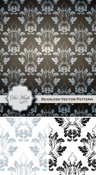 Damask Patterns Vectors — Stock Vector