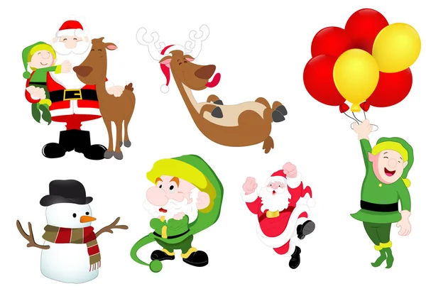 Kerst vectorillustraties pack — Stockvector