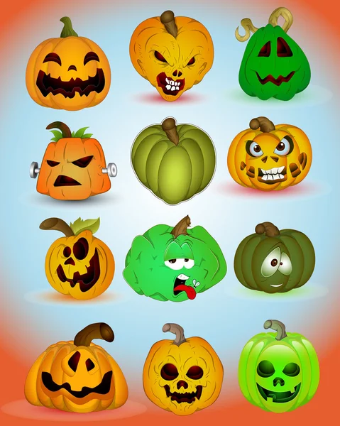 Espeluznantes vectores de Halloween — Archivo Imágenes Vectoriales