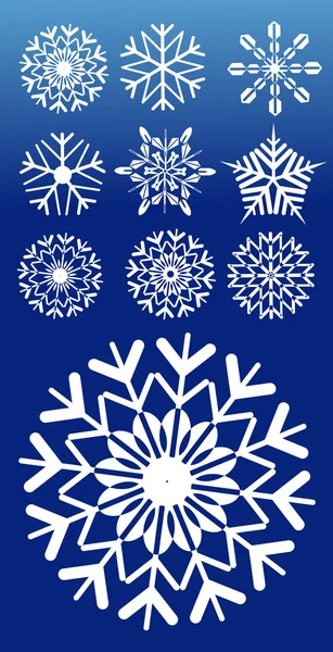 Copos de nieve Vectores — Archivo Imágenes Vectoriales