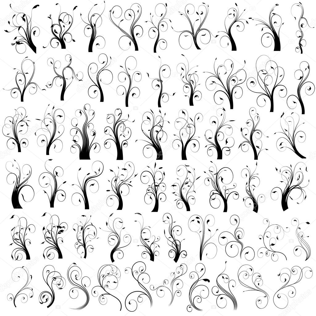 Vector Swirls Elements