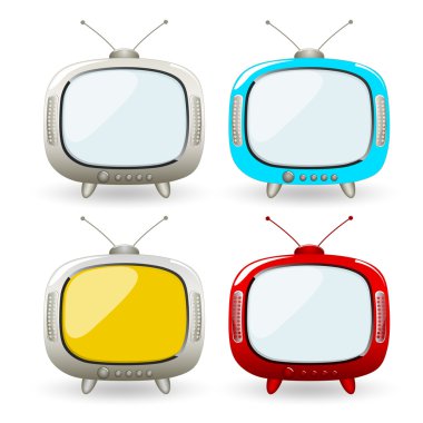 TV vektörel çizimler karikatür