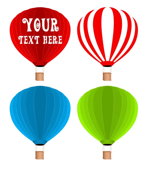 Hot Air Balloons Vectors — Stock Vector