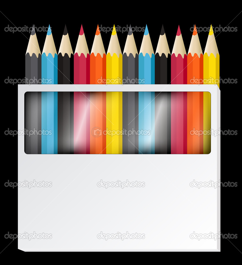 Colorful pencils Vectors