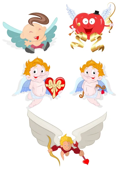 Cupido vectores de dibujos animados — Vector de stock