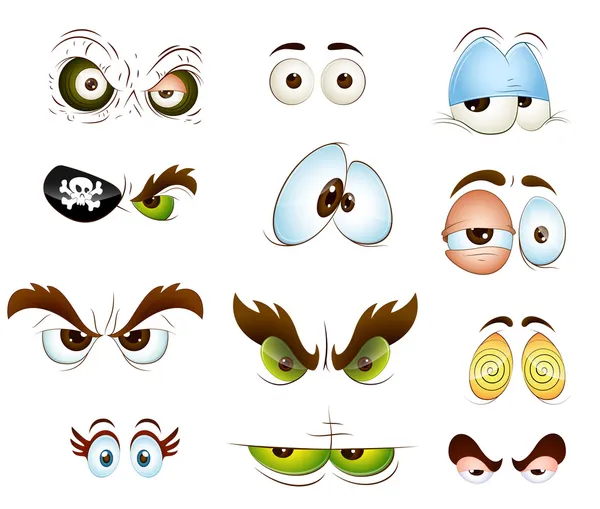 Cartoon Eyes Vectors — Stock Vector