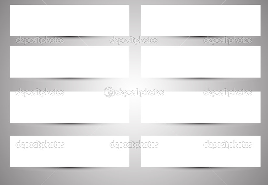 Shadow Banners Vector Pack