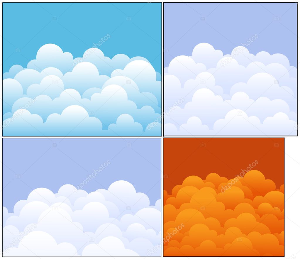 Clouds Vector Backgrounds