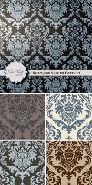 Vintage desen vektörel çizimler