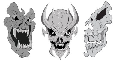 kafatasları vektörler