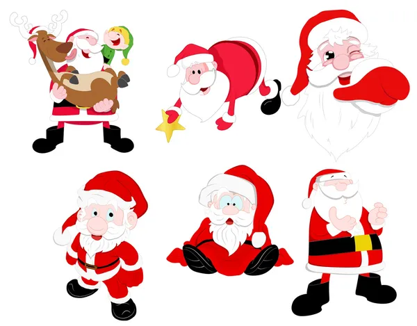 Vectores de Santa — Vector de stock