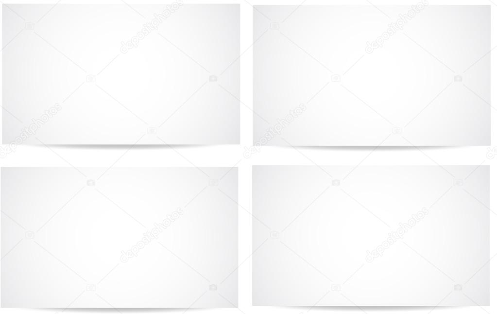 Blank White Banners Vectors