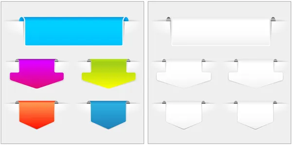 Flèches pour vecteurs d'information — Image vectorielle