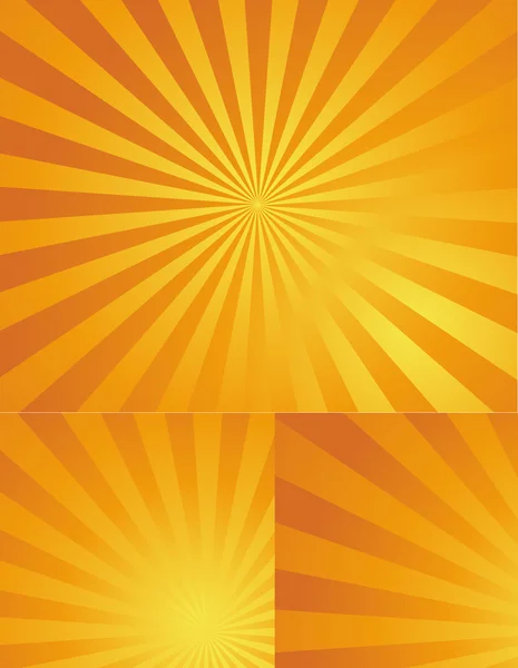 Retro Sunlight Effect Vectors — Stock Vector