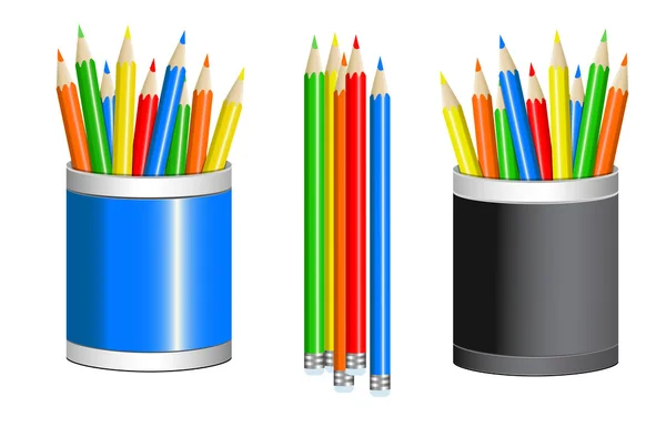Ołówki kolorowe wektor — Wektor stockowy