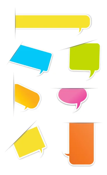 Vector Speech Bubble and Message Box — Stock Vector