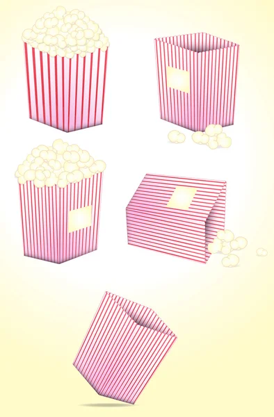 Popcorn Vectors — Stock Vector