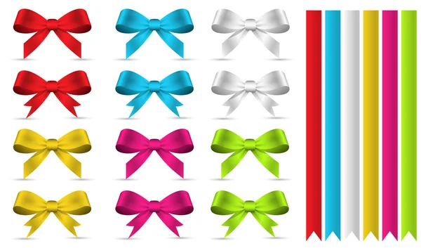 Decorative Banners and Bows Vectors — Stock Vector