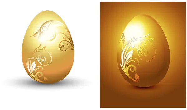 Вектор золотого яйца — стоковый вектор