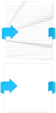 Web kağıt öğeleri vektörler