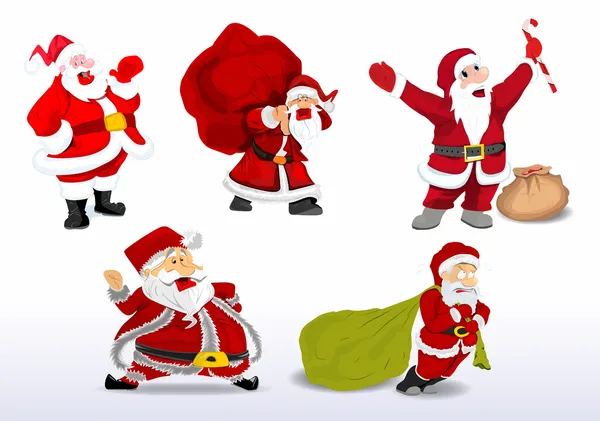 Cartoon Santa Vector Illustration — Stock Vector