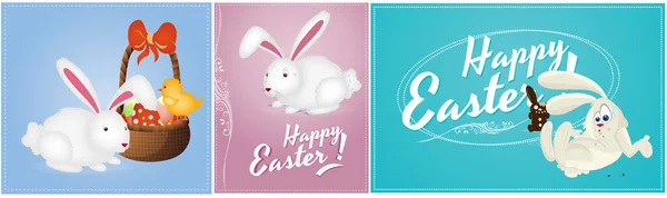 Happy Easter Vector Backgrounds — Stock Vector