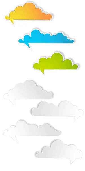 Nubes Vectores — Vector de stock