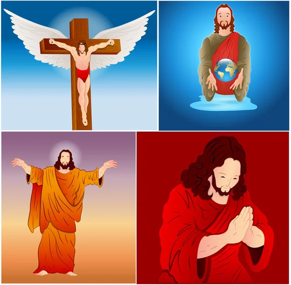 Jesús vectores — Vector de stock