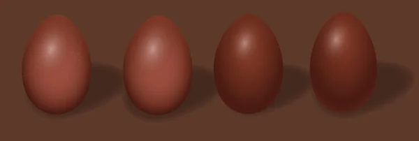 复活节巧克力蛋向量 — 图库矢量图片