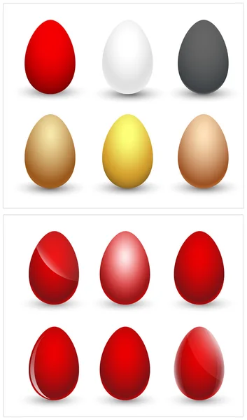 Vettori di uova — Vettoriale Stock
