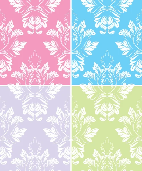 Vintage Damask Vectors — Stock Vector