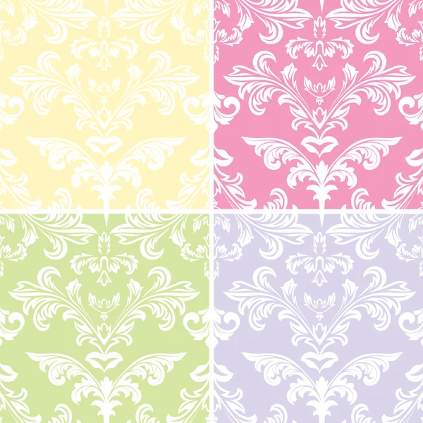 Flourish Damask Vectors — Stock Vector