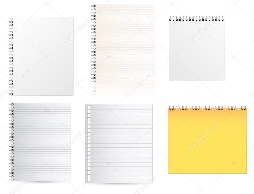 Notepads Vectors