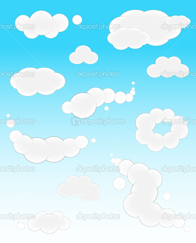 Cartoon Clouds Vectors
