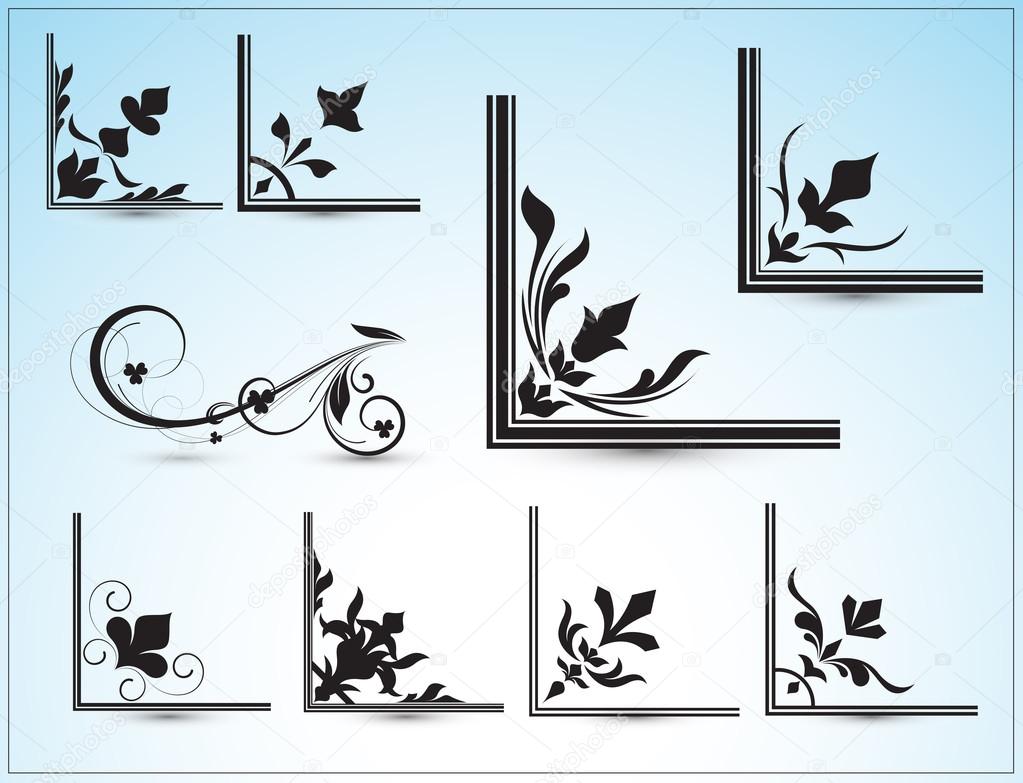 Corner Designs Vectors