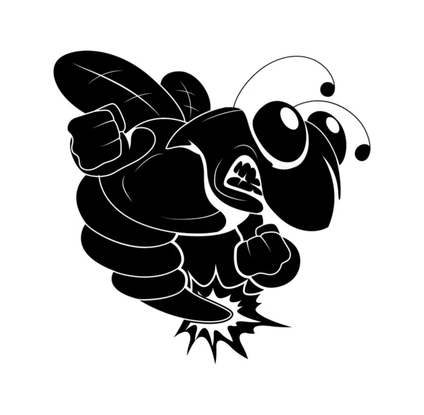 Vector de tatuaje de abeja — Archivo Imágenes Vectoriales