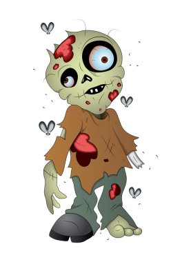 Zombie halloween vektör