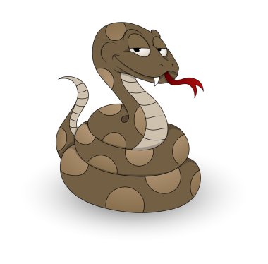 karikatür yılan vektör