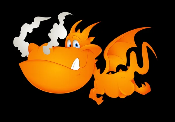 Illustration vectorielle de dragon mignon — Image vectorielle
