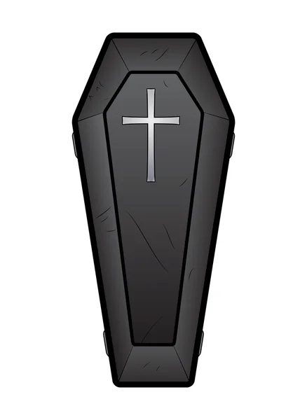 Coffin Vector — Stock Vector