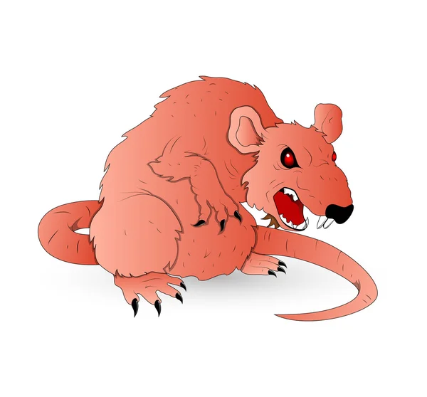 Verschrikkelijk vector rat — Stockvector
