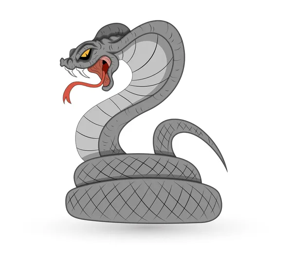 Serpiente Vector espeluznante — Vector de stock